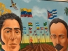 0018 Pinturas de Martí, Bolívar y Chávez, donadas a la Casa Museo Simón Bolívar.