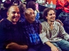 Con su hijo Juan Carlos Formell y Dafnis Prieto en el club SOB\'s de Nueva York. Septiembre 2011.  Foto: David Garten