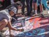 Arte en el campamento de inmigrantes en la frontera de EE.UU. con México
