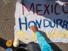Arte en el campamento de inmigrantes en la frontera de EE.UU. con México