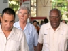 0024 Alfredo Machado López, presidente de la  ANIR---- (izquierda), Pedro Abreu (Director de Expo Cuba)---- en el centro, Salvador Valdés Mesa    Secretario General de la Central de Trabajadores de Cuba (CTC )Derecha