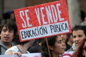 Protesta de estudiantes en Chile. Foto: firgoa.usc.es