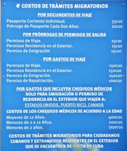 Los costos para salir de cuba son de alrededor de 400 dólares. Foto: Raquel Pérez
