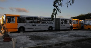 Cientos de buses nuevos están parados sin que Granma se atreva a explicar por qué. Foto: Raquel Pérez