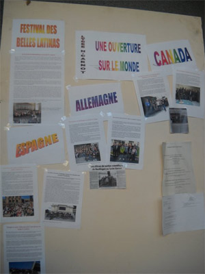 Mural de un colegio en Roanne.