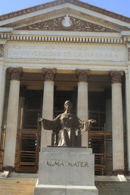 La Universidad de La Habana.