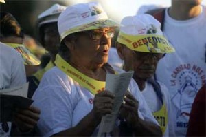 En la Misa ofrecido por el Papa Benedicto XVI en la Plaza de la Revolución.