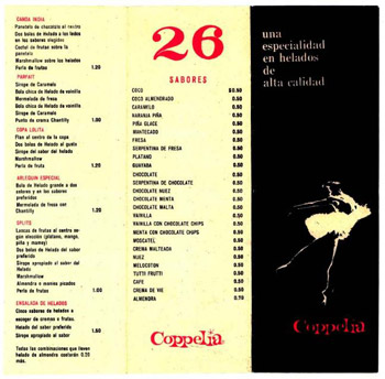 Cuando Coppelia ofrecía 26 sabores de helado.