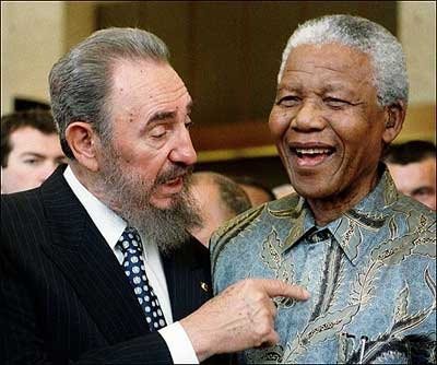 Fidel Castro y  Nelson Mandela