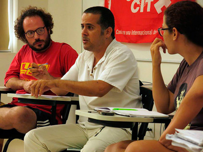 Charla sobre Cuba en la universidad pública de Santos.