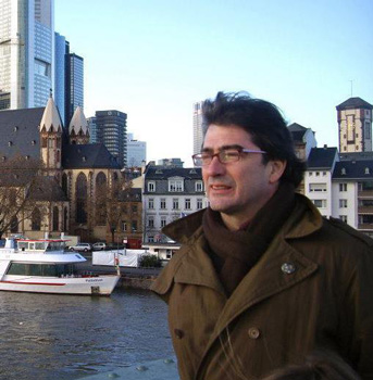 Martín Guevara en Frankfurt. 