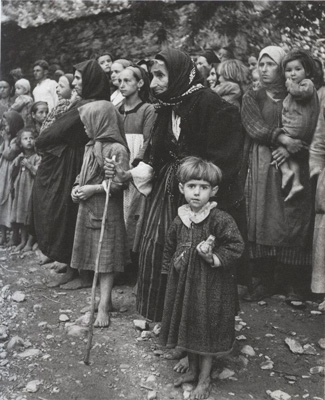 Grecia, evacuación de niños, 1940, David Seymour