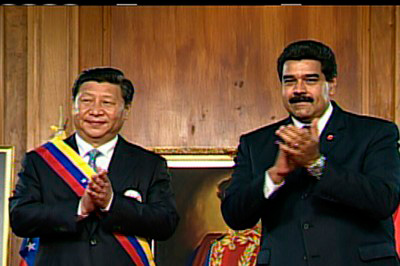 Xi Jinping y Nicolás Maduro anuncian acuerdos entre China y Venezuela. Foto: telesurtv.net