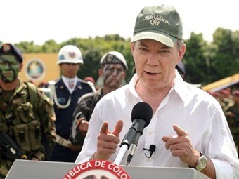 El presidente de Colombia, Juan Manuel Santos.  Foto/archivo: www.minci.gob.ve