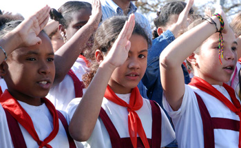 Estudiantes cubanos de primaria. Foto: Caridad