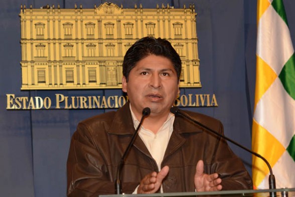 Juan Carlos Calvimontes, Ministro de Salud de Bolivia.  Foto: comunicación.gob.bo