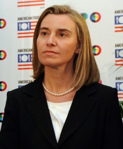 La jefa de la diplomacia europea, Federica Mogherini.  Foto: wikipedia.org