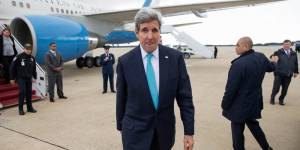 John Kerry llegando a La Habana.