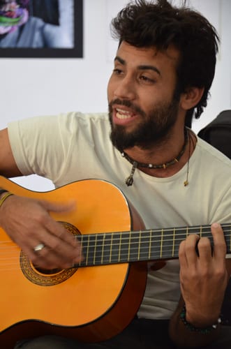 El jóven trovador santiaguera Frank Rodríguez
