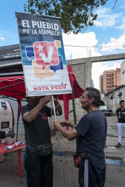 caracas, venezuela campaña electoral 2015