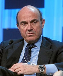 El ministro de Economía español, Luis de Guindos.  Foto: wikipedia.org