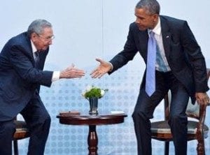 Raul Castro y Barack Obama en un encuentro del año pasado.