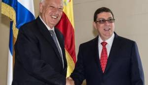 Bruno Rodríguez y José Manuel García-Margallo. Foto: ACN