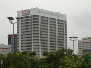 La torre del Banco Popular de Puerto Rico.