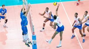 Cuba played three matches against Finland over the weekend.  Photo: FIVB