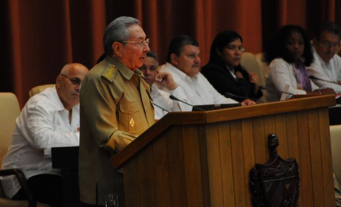 Raúl Castro en la Asamblea Nacional. Foto: Juevenal Balán/granma