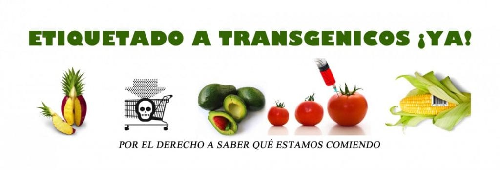 Una de las campañas a favor de etiquetas alertando consumidores. Foto: stop-monsanto.es