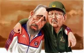 Caricatura Fidel y RaulCastro. http://baracuteycubano.blogspot.com 