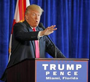 Donald Trump en Miami durante su campaña. Foto: miamiherald.com